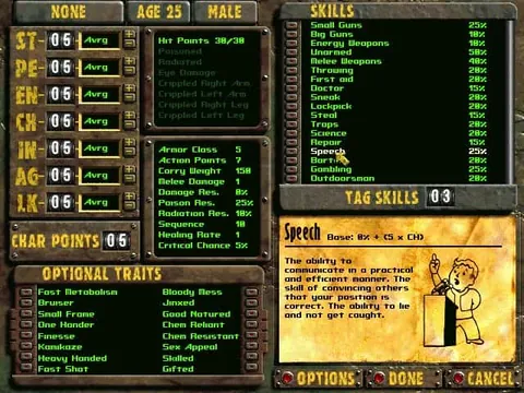 Fallout 2 – In-game