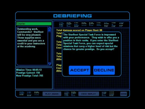 Star Trek: Starfleet Command – In-game