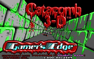 Catacomb 3-D – Title screen