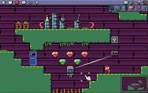 Crystal Caves – In-game