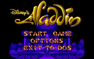 Disney's Aladdin – Titelbildschirm