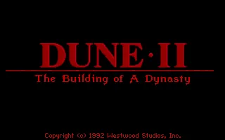 Dune II: The Building of a Dynasty – Titelbildschirm