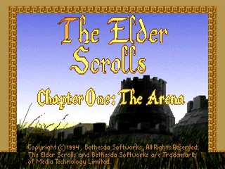 The Elder Scrolls: Arena – Titulní obrazovka