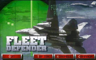 F-14 Fleet Defender – Titulní obrazovka