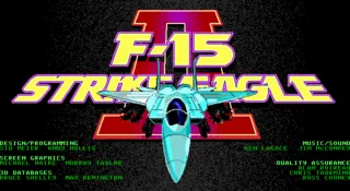 F-15 Strike Eagle II – Titulní obrazovka