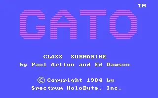 Gato – Titelbildschirm
