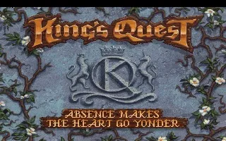 King's Quest V: Absence Makes the Heart Go Yonder! – Titelbildschirm
