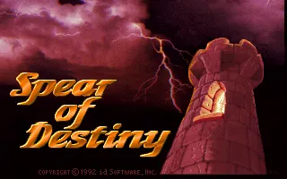 Spear of Destiny – Titelbildschirm