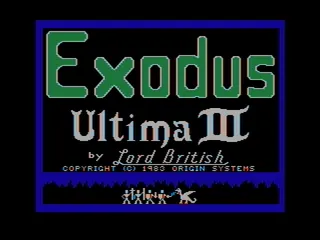 Ultima III: Exodus – Title screen