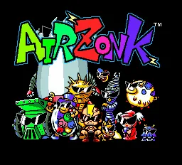 Air Zonk – Titulní obrazovka