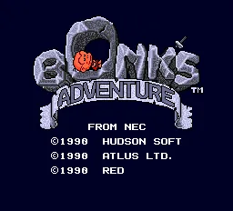Bonk's Adventure – Titulní obrazovka
