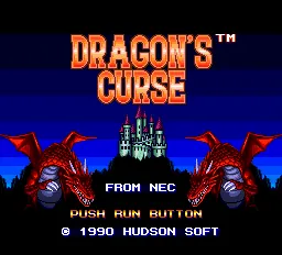 Dragon's Curse – Title screen