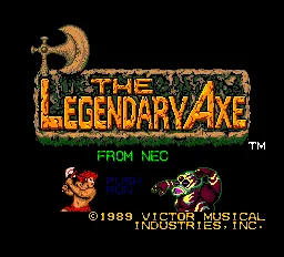 Legendary Axe – Titulní obrazovka