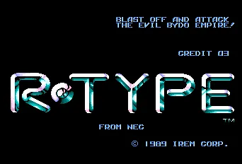 R-Type – Titelbildschirm