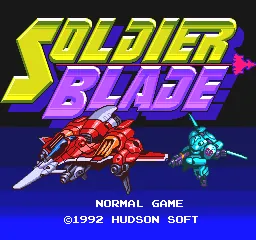 Soldier Blade Special / Star Parodier – Titelbildschirm