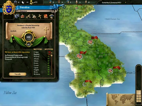 Europa Universalis III – Aus dem Spiel