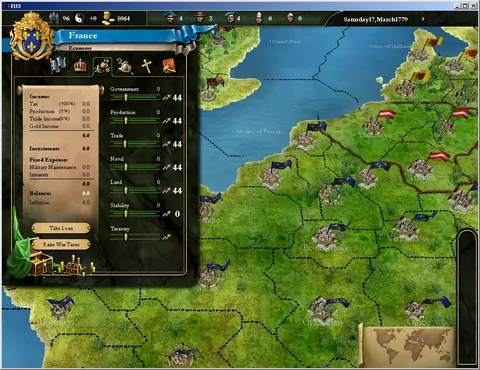 Europa Universalis III – Aus dem Spiel