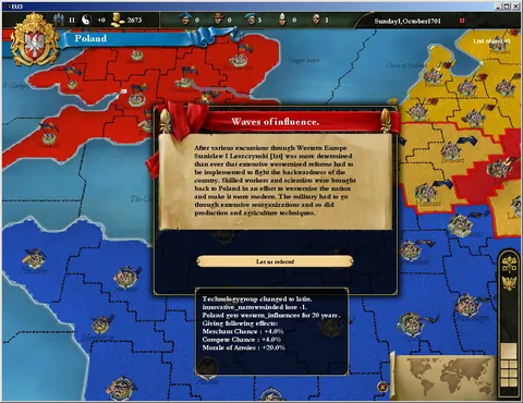 Europa Universalis III – Aus dem Spiel