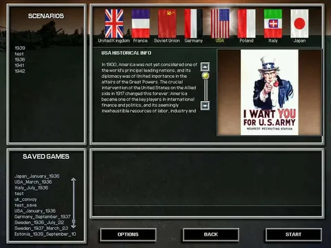 Hearts of Iron – In-game