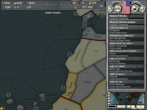 Hearts of Iron – In-game