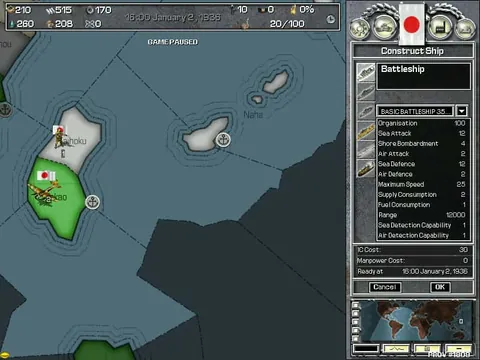Hearts of Iron – In-game