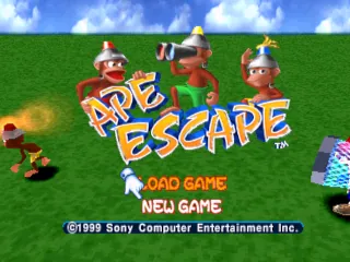 Ape Escape – Titelbildschirm