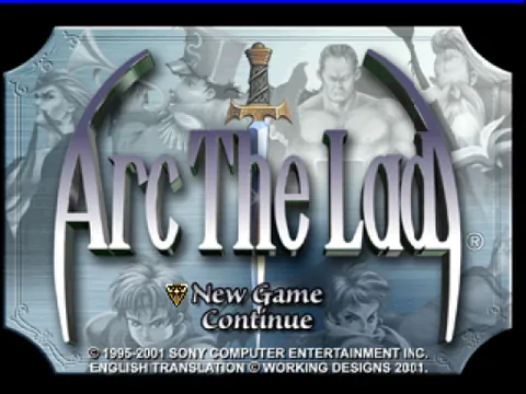 Arc the Lad – Écran-titre