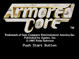 Armored Core – Titulní obrazovka