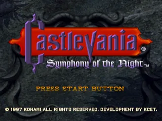 Castlevania: Symphony of the Night – Titelbildschirm