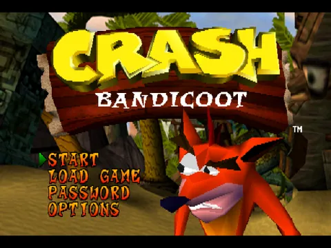 Crash Bandicoot 1–3 – Titulní obrazovka