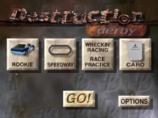 Destruction Derby – Titelbildschirm