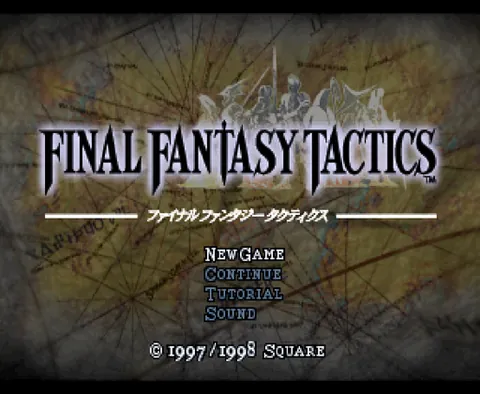 Final Fantasy Tactics – Titulní obrazovka