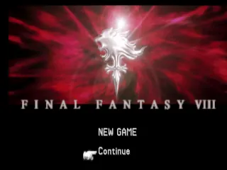 Final Fantasy VIII – Titulní obrazovka