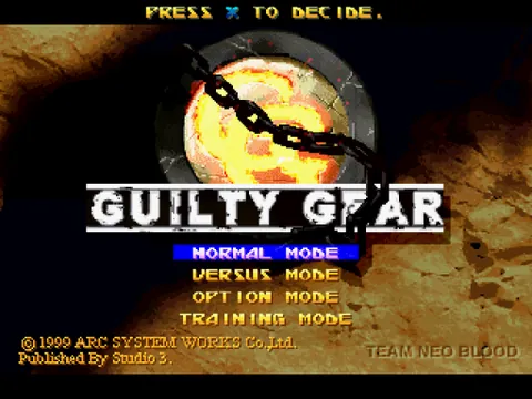 Guilty Gear – Title screen