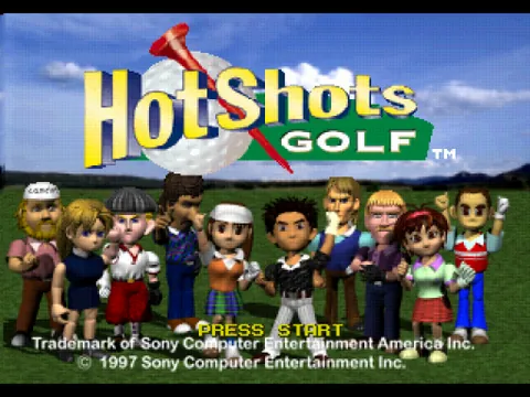 Hot Shots Golf – Titulní obrazovka