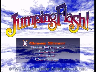 Jumping Flash! – Title screen