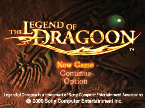Legend of Dragoon – Titulní obrazovka