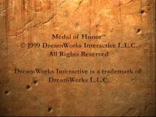 Medal of Honor – Écran-titre