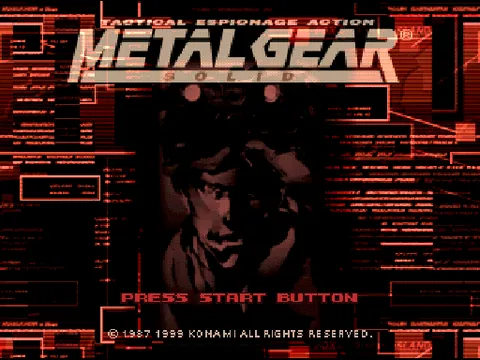 Metal Gear Solid – Titulní obrazovka