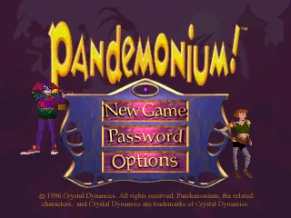 Pandemonium! – Écran-titre