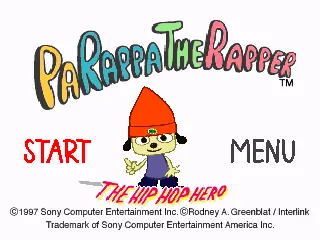 PaRappa the Rapper – Title screen