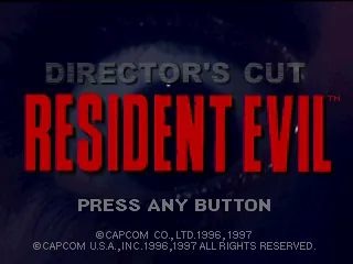 Resident Evil: Director's Cut – Title screen