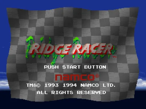 Ridge Racer – Titulní obrazovka
