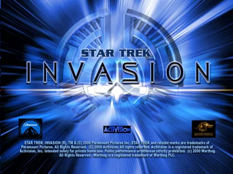 Star Trek: Invasion – Titulní obrazovka