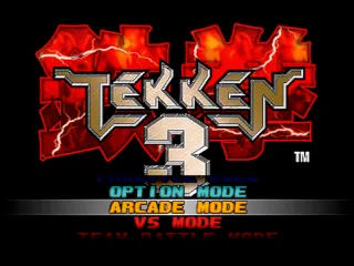 Tekken 3 – Titulní obrazovka
