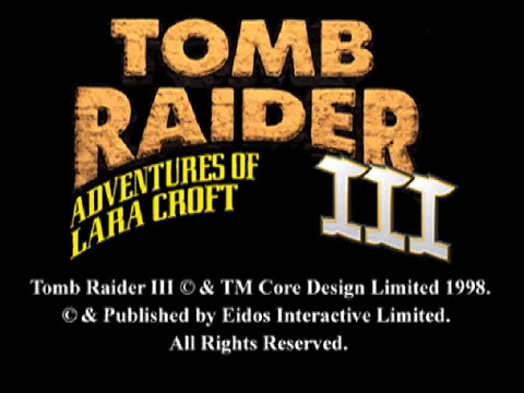Tomb Raider III – Title screen