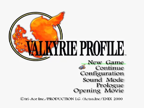Valkyrie Profile – Écran-titre