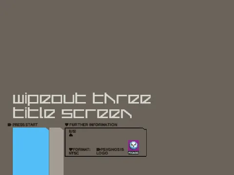 Wip3out – Title screen