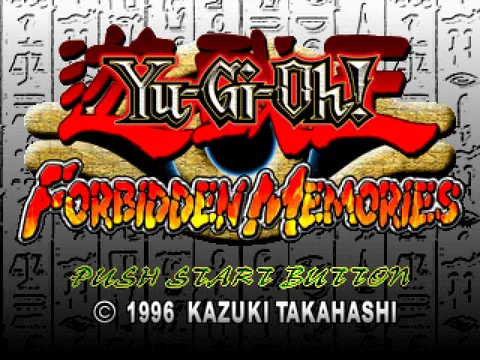 Yu-Gi-Oh! Forbidden Memories – Title screen