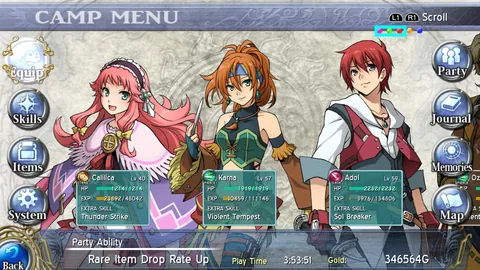 Ys: Memories of Celceta – Ze hry